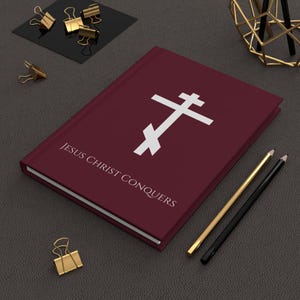 Orthodox Cross Journal: Jesus Christ Conquers, Faith Diary