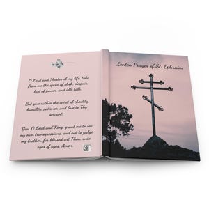 Lenten Prayer of St. Ephraim Journal - Orthodox Christian Matte Hardcover
