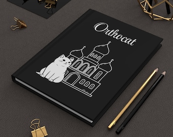 Orthocat Journal: Cat & Orthodox Church Art - Matte Hardcover