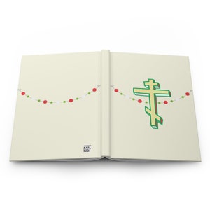 Orthodox Cross Christmas Journal: Garland of Lights, Prayer Journal