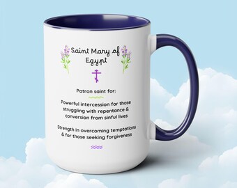 St. Mary of Egypt Mug: Orthodox Christian Gift for Coffee & Tea Lovers