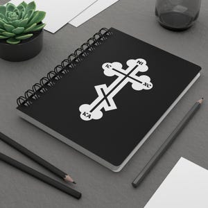 Orthodox Cross Saint Seraphim of Sarov Sprial Journal  - Orthodox Notebook, Cross Journal, Christian Faith Journal, Orthodox Christian