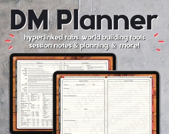 Journal de campagne numérique du MDN pour les SM (rouge) | Bonnes notes et notoriété | Outils de construction de mondes, Game Master, Ressources D&D, Donjons et dragons