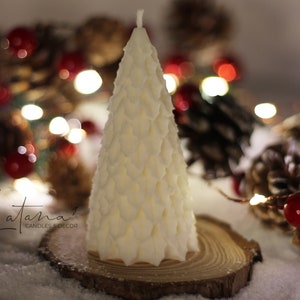 Soy Christmas Tree Candle | Handmade Holiday Decor