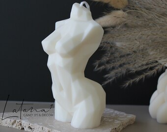 Diamond Woman Body Candle | Female Torso Candle | Shaped Candle | Bust candle | Valentine Home Decor | Valentines Gift for Her Him