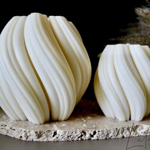 Large Swirl Candle | Shaped Candle | Sculptural Candle | Aesthetic Candle | Decorative Candle| Home Decor | House Warming gift