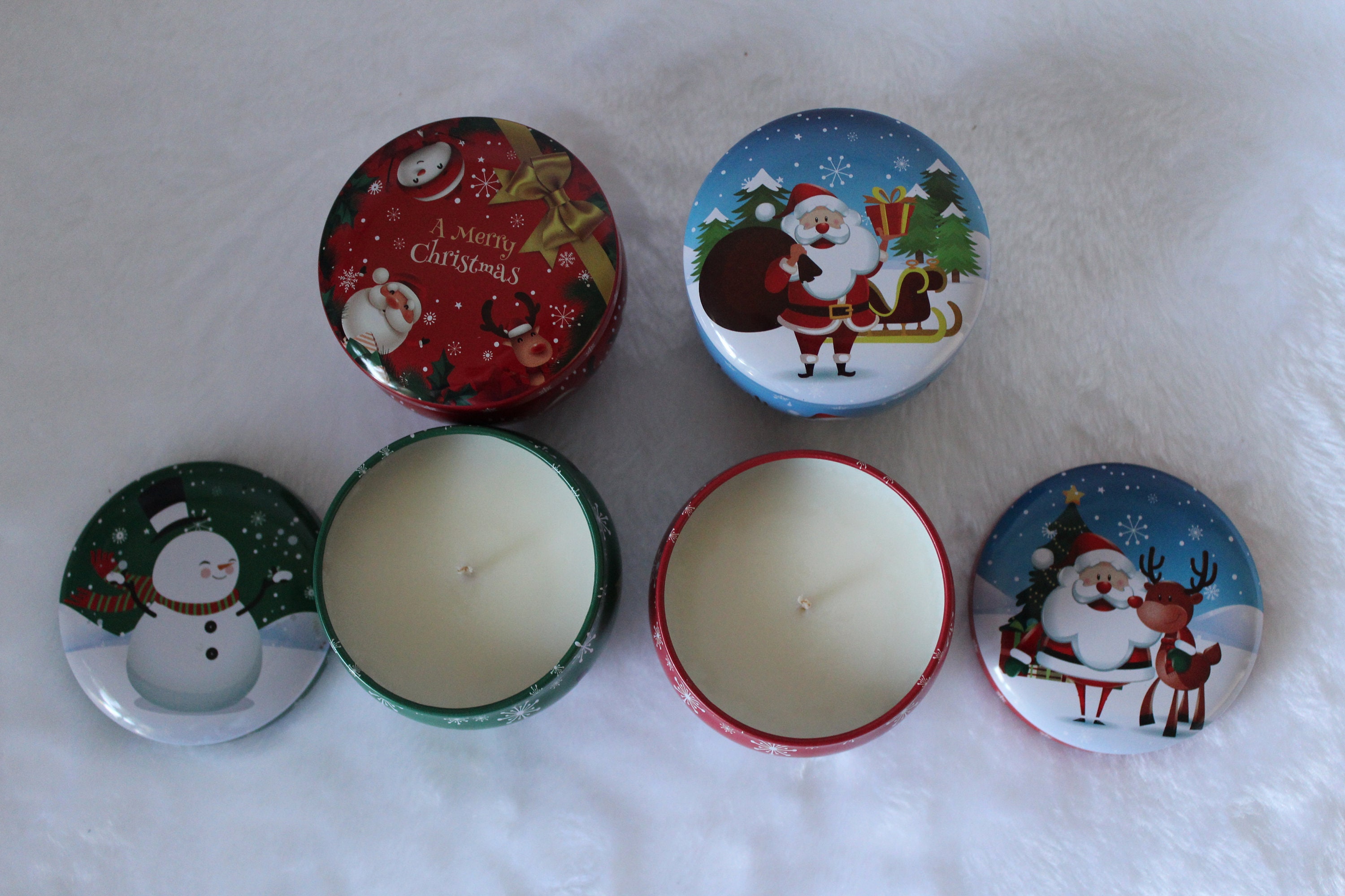 Christmas Candle Gift Box | Soy Wax Holiday Scents - Etsy