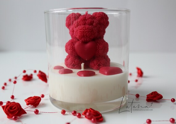rose candle toy 3D Candle Creations Gift Shop | ICYMI: Rose Teddy Bear Candle – Handmade  Sculptural Candle – Luxury Home Decor Gift – Artisan Floral Candle – Gift  Ready by main image 0
