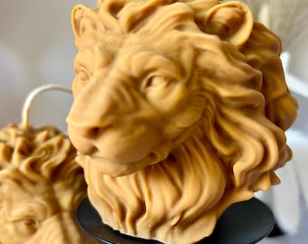 Large Lion Head Candle |  Shaped Candle | Sculptural candle | Bust candle | Home Decor | House Warming gift | Gift for Him | Gift for Her