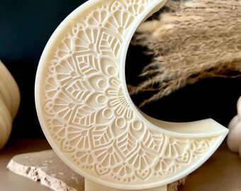 Ramadan Mubarak Moon Candle for Ramadan & Eid | Islamic Decor | Ramadan Decor | Eid Gift Idea Crescent candle | Muslim Decor | Islamic Gifts