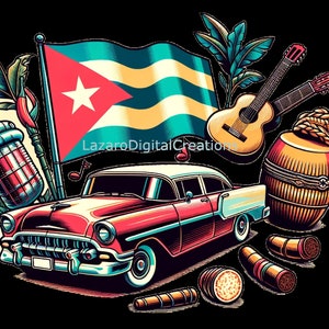 Cubaanse symbolen png, Cubaanse vlag, palmbomen, Royal Palm, Cubano png, Cubaanse png, Cubaanse vlag, Cubaanse vlag, vintage auto's, Bandera Cubana, Cubano