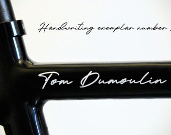 Pegatina de nombre, pegatina de nombre personalizada para bicicletas, motos, coches, etc.