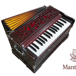 Kail Wood Travel Harmonium: Handcrafted Kirtan Instrument