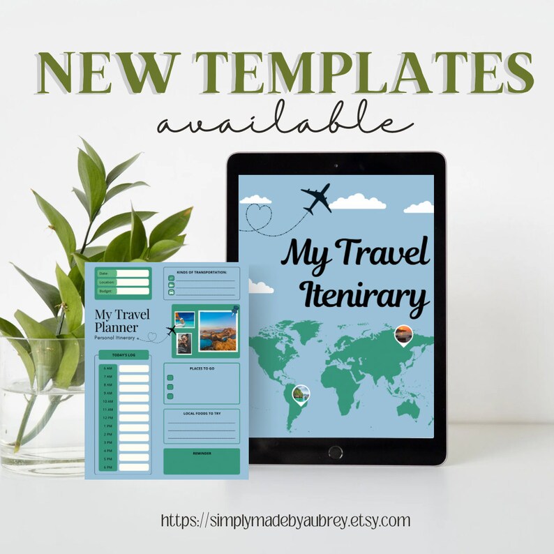 Travel Itinerary Downloadable Template Etsy travel-itinerary-downloadable-template-etsy