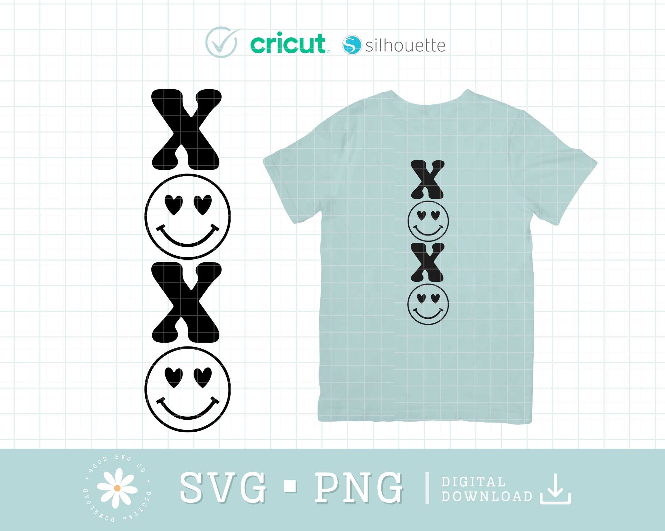Xoxo Smiling Face Svg Png, Love Heart Svg, Valentine Clipart, Love ...