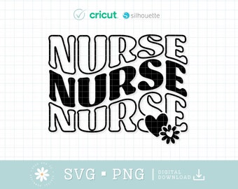 Download immediato del file PNG Svg infermiera, file di taglio infermiera per Cricut, file SVG parola medica, file SVG dottore, file SVG maglietta infermiera per infermieri