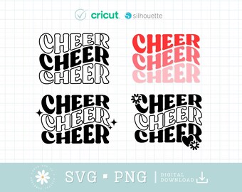 Cheer Svg Png Instant Download, Cheer Bundle for Cricut, Cheer Shirt SVG for Girls, Cheerleader svg png, Cheer Word SVG, Cheerleading svg