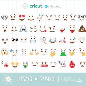 Puede incluir: Un conjunto de 36 emojis coloridos con diversas expresiones, incluyendo feliz, triste, sorprendido y enojado. Los emojis están dispuestos en una cuadrícula sobre un fondo blanco con un patrón de cuadrícula.