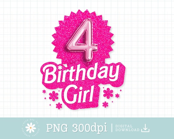 Happy Birthday Shirt, Girls 4th Party 4 Years Old Bday Happy Birthday Shirt, Girls 4th Party 4 Years Old Bday