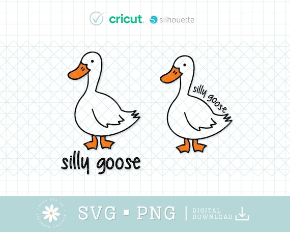 Silly Goose Svg Png, Duck Svg Bundle, Silly Goose Png, Silly Goose Shirt File, Digital Download, Sticker, T-shirt Design, Cut File Cricut