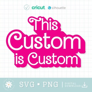 This Text is Custom SVG PNG, Dolly Inspired Text Svg, Doll font SVG, Pink Text Princess Babe Girl Svg, Cut File Cricut, Custom Svg Png