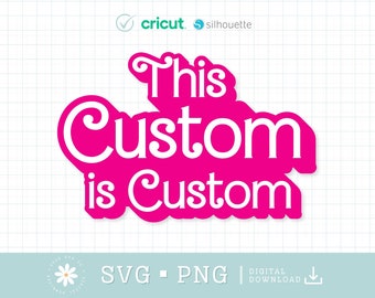 This Text is Custom SVG PNG, Dolly Inspired Text Svg, Doll font SVG, Pink Text Princess Babe Girl Svg, Cut File Cricut, Custom Svg Png