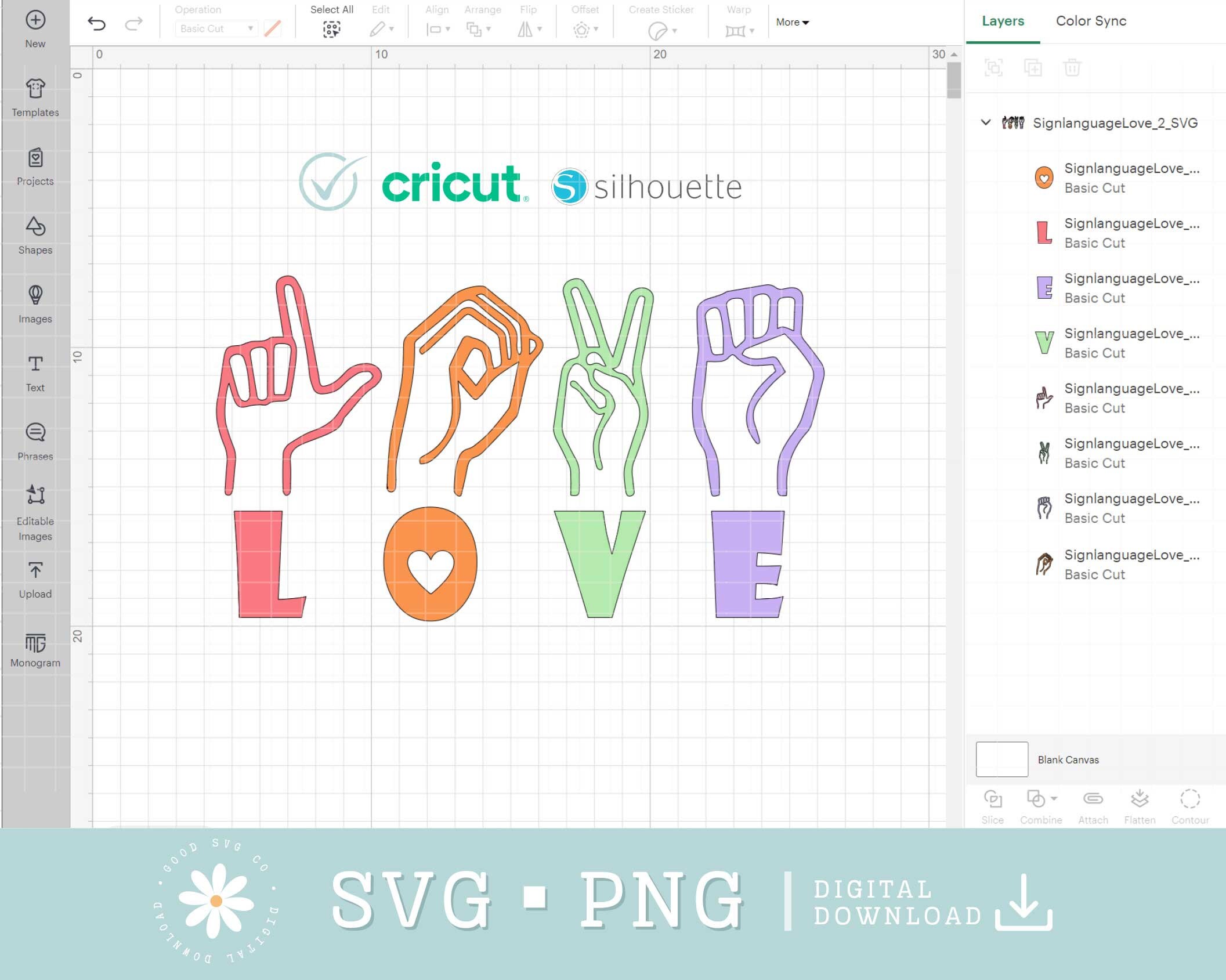 Love Sign Language SVG PNG, Valentine Svg, Love Hearts Svg, Valentine ...