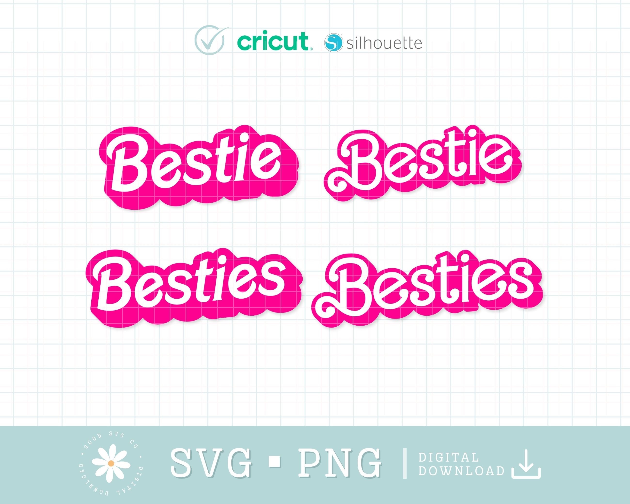 Bestie Besties Svg Png, Pink Besties Shirt Svg, Princess Babe Girl, Pink princess, Mommy and me svg, Best Friends Forever, Cricut Silhouette