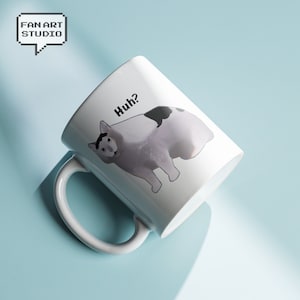 Ceramic Huh Cat Meme Mug 11oz for Catlover
