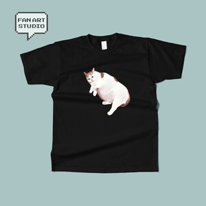 Cadeau T-shirt meme chat triste pour amoureux des chats, chat viral drôle réagissant, t-shirt Fat Ca qui pleure, cadeau chat déprimé
