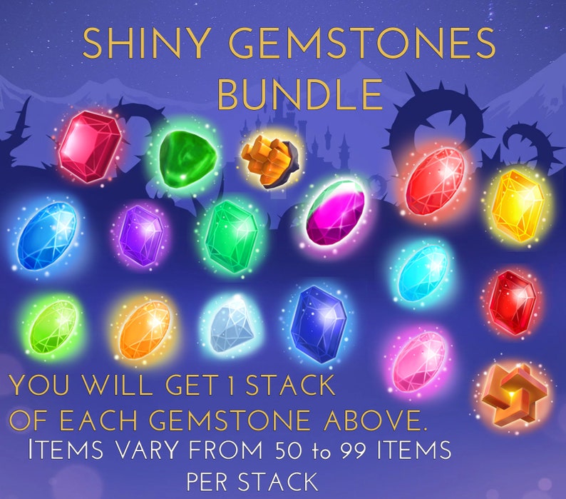 SHINY Gemstone and Mineral Bundle Dream Shard Night Shard Crystals