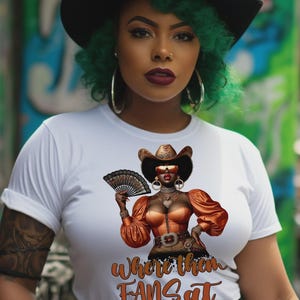 Where Them Fans At PNG | Boots On Da Ground | Western Cowgirl Sublimation Design | Trendy Rodeo T-Shirt Clipart | Digital Download