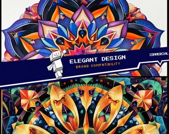 40 Beautiful Images of Mandala Designs, Ideal for Any Type of Project: High Quality, Low Weight, Artistic, Unique, and Various Styles