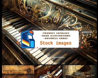 40 Beautiful Images of Vintage Musical Instruments, Ideal for Any Type of Project: High Quality, , Artistic, Unique, and Various Styles