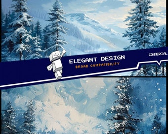 Winter Landscape Images, High-Quality JPGs (Digital Download)