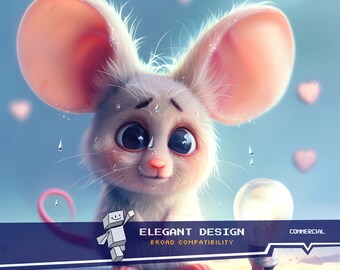12 Beautiful Images of Sad Mice, Ideal for Any Type of Project: High Quality, Low Weight, Artistic, Unique