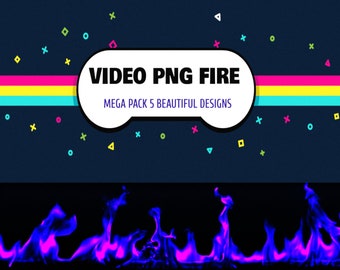 PACK de 5 Transiciones de Fuego en movimiento 60 FPS fondo Transparentes Únicos en Formato WEBM, ideal para Streamers y Más creaciones