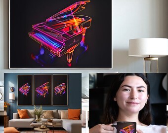 40 PNG Transparentes Piano y Guitarra Instrumentos Musicales, Únicos 4000x4000 ideales para superposición impresión animaciones composición.