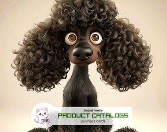 12 Beautiful Images of Fluffy Black Dogs, Ideal for Any Type of Project: High Quality, High Resolution, Artistic, Unique