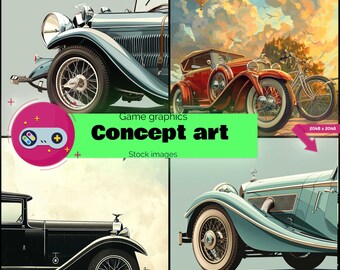 40 Beautiful Images of Vintage Transportation, Ideal for Any Type of Project: High Quality, Low Weight, Artistic, Unique, and Various Styles