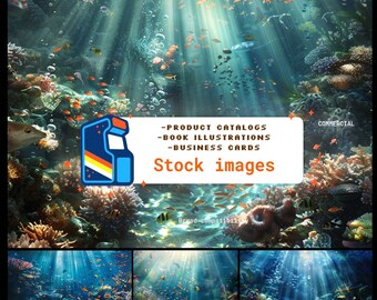 40 Beautiful Images of Deep Sea Wonders, Ideal for Any Type of Project: High Quality, Low Weight, Artistic, Unique, and Various Styles