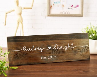 Personalized Valentines Day Gift,Love Couples Name Wooden Sign,Custom Name Gift Idea,Gift for Her,Gift for Boyfriend,Girlfriend,Wife,Husband