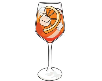 Aperol Spritz Birthday Card