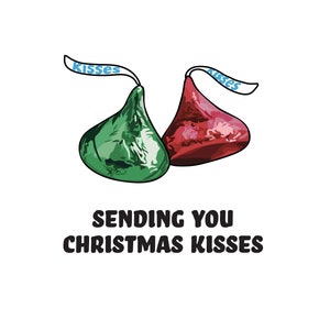 Sending you Christmas Kisses Card
