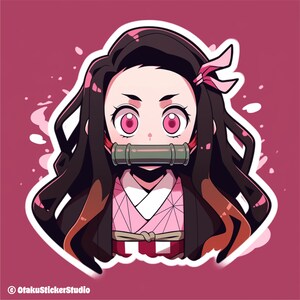 Demon Slayer: kimetsu no yaiba Sticker - Nezuko Kamado#1 | Durable & Waterproof - OtakuStickerStudio