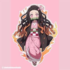 Demon Slayer: kimetsu no yaiba Sticker - Nezuko Kamado#2 | Durable & Waterproof - OtakuStickerStudio