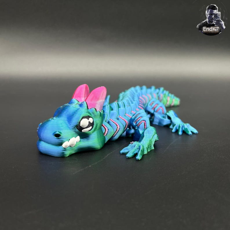 Grumpy Baby Dragon - Articulated Fidget Toy - Print in Place ...