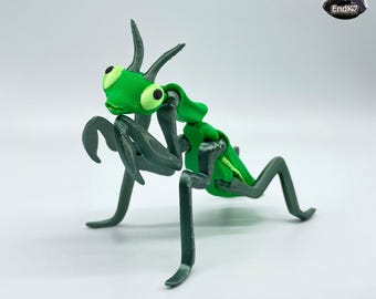 Mantis - przegubowa zabawka Fidget - druk na miejscu - bez podpór - wielokolorowy - pliki STL do druku cyfrowego 3D