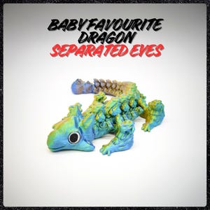 Baby Favorite Dragon - Articulated Fidget Toy - Print in Place - No supports - digital 3d print STL Files
