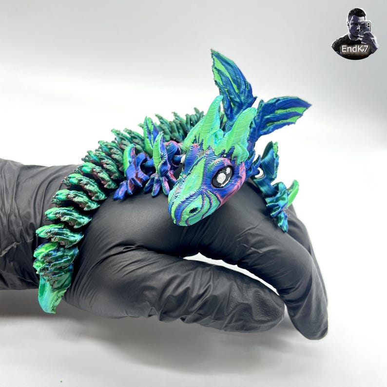 Majestic Baby Dragon - Articulated Fidget Toy - Print in Place ...